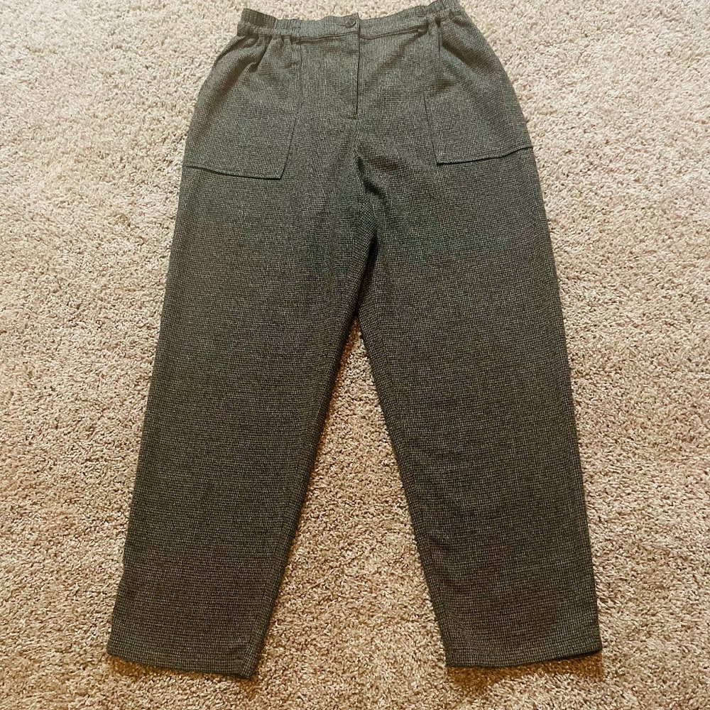 TREASURE & BOND Brown Pull-On Ankle Pants | Small